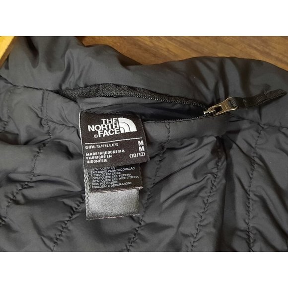 North Face Youth Girl Reversible Jacket Black & Gray Sz M 10/12. Read - Picture 7 of 9